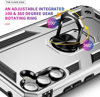 Samsung A54 Grijs - Armor met Kickstand Ring