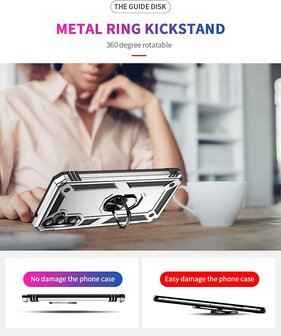 Samsung A54 Grijs - Armor met Kickstand Ring
