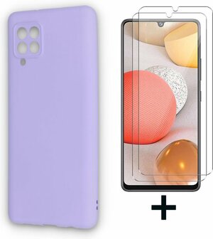 A42 - Back Cover &amp;amp; 2X Glas - Paars