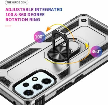 Samsung A33 Grijs - Armor met Kickstand Ring