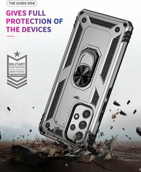 Samsung A33 Grijs - Armor met Kickstand Ring