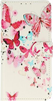 Samsung S23 Ultra met Vlinders Print - Book Case