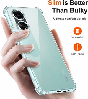 Oppo A58 4G - Anti Shock &amp;amp; 2x Glas - Transparant