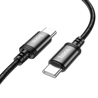 Hoco X91 Oplaad &amp;amp; Data Type C Gevlochten Kabel 3 Meter 60W- Zwart