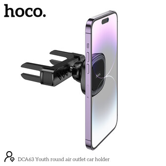 Hoco Super Magnetische Telefoon Houder - Auto Ventilatie Rooster - Ook Geschikt voor Ronde Ventilatie Rooster