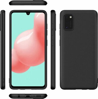 A41 - Back Cover &amp;amp; 2X Glas - Zwart