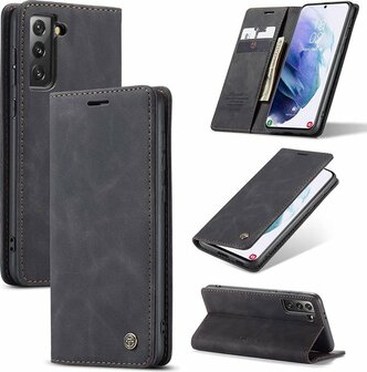 Samsung S21 Plus Charcoal Grey - Book Case