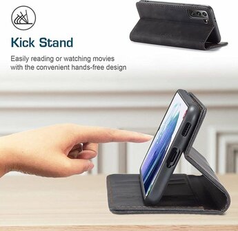 Samsung S21 Plus Charcoal Grey - Book Case