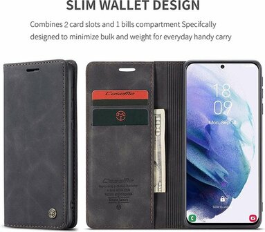 Samsung S21 Plus Charcoal Grey - Book Case