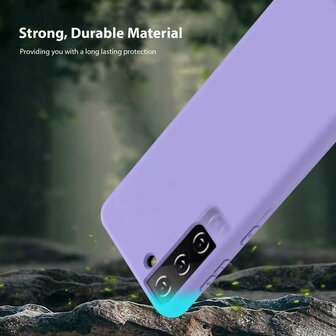 Samsung S21 - Siliconen Back Cover - Paars