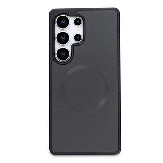 Samsung S24 Ultra - Zwart - Carbon MagSafe Back Cover