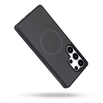Samsung S24 Ultra - Zwart - Carbon MagSafe Back Cover