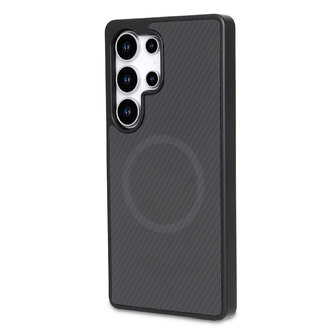 Samsung S24 Ultra - Zwart - Carbon MagSafe Back Cover