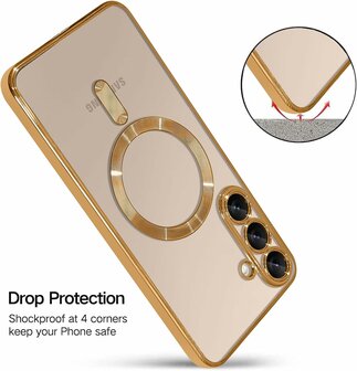 Samsung S25 Plus - MagSafe TPU Back Cover - Goud