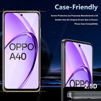 Oppo A40 / A40m / A60 5G - Full Glas - 2 Stuks