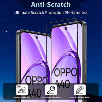 Oppo A40 / A40m / A60 5G - Full Glas - 2 Stuks