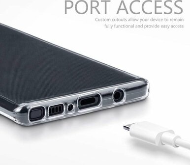 Samsung Note 9 - Siliconen Back Cover - Transparant
