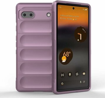 Pixel 7A Paars - Schok Bestendig - Siliconen Back Cover