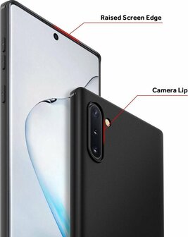 Samsung Note 10 - Siliconen Back Cover - Zwart