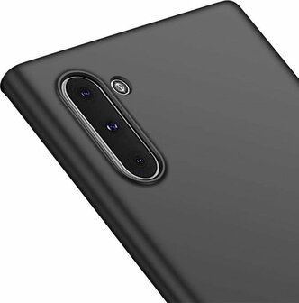 Samsung Note 10 - Siliconen Back Cover - Zwart