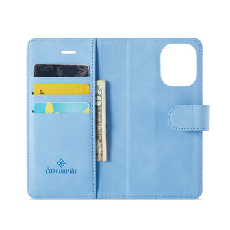 iPhone 16 - Sky Blue - 2 in 1 Book Case