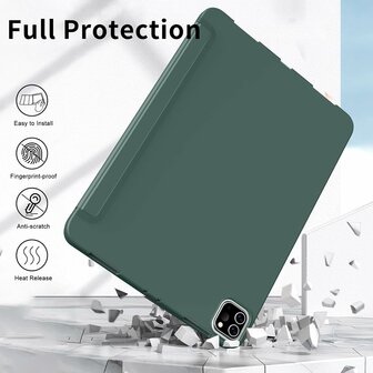 iPad Air (13 inch 2024 &amp;amp; 2025) - Groen - Smart Cover