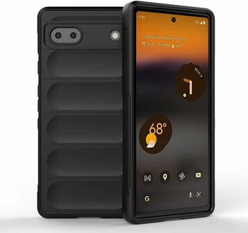 Pixel 7A Zwart - Schok Bestendig - Siliconen Back Cover