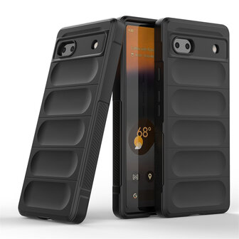Pixel 7A Zwart - Schok Bestendig - Siliconen Back Cover