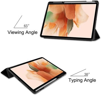 Samsung Tab S8 Ultra Zwart &amp;amp; Glas - Smart Cover