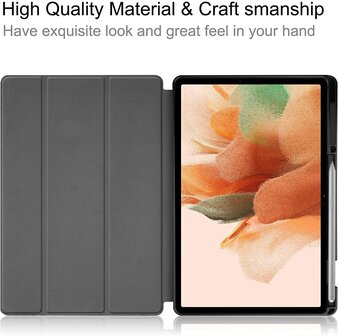 Samsung Tab S8 Ultra Zwart &amp;amp; Glas - Smart Cover