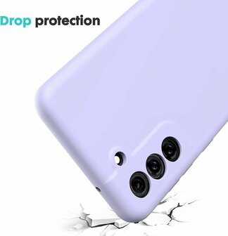 Samsung S21 FE - Siliconen Back Cover - Paars