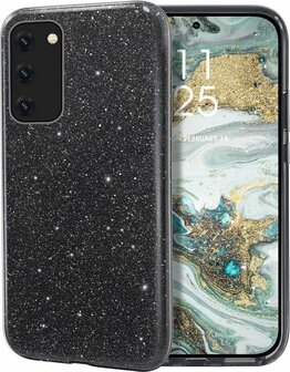Samsung A32 5G - Glitter Back Cover - Zwart