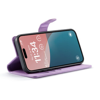 iPhone 16 Plus - Bright Lila - 2 in 1 Book Case