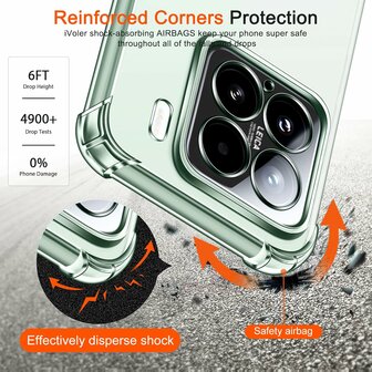 Xiaomi 15 - Anti Shock &amp;amp; 2x Glas - Transparant