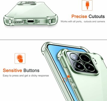 Xiaomi 15 - Anti Shock &amp;amp; 2x Glas - Transparant