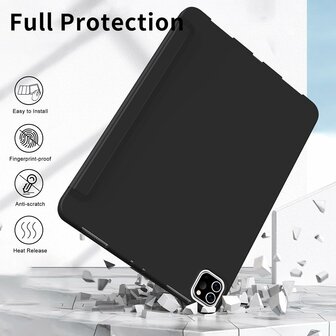 iPad Air (13 inch 2024 &amp;amp; 2025) - Zwart - Smart Cover