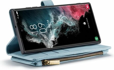 Samsung S23 Ultra Aqua Blue - Book Case met Rits