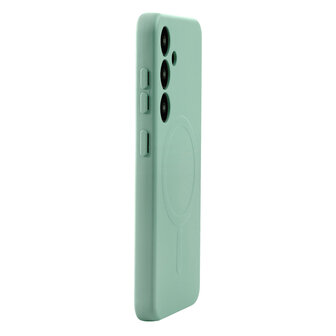Samsung S25 - Pistachio Groen - Camera Siliconen MagSafe Back Cover