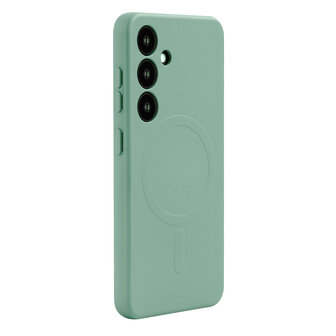 Samsung S25 - Pistachio Groen - Camera Siliconen MagSafe Back Cover