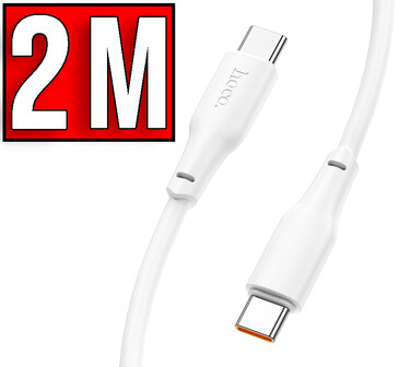 Hoco X93 Oplaad &amp;amp; Data Type C Kabel - 2 meter 60W- Wit