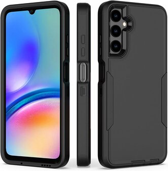 Samsung A15 Zwart - Heavy Duty Armor Back Cover