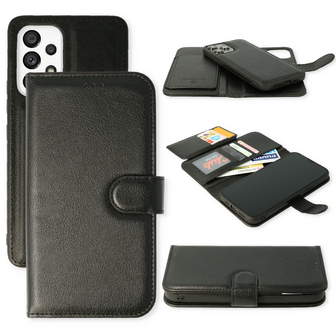 Samsung A33 5G Zwart - 2 in 1 HQ Book Case met Extra Vakken
