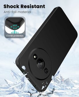 Redmi A3 - Back Cover &amp;amp; 2x Glas - Zwart