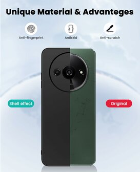 Redmi A3 - Back Cover &amp;amp; 2x Glas - Zwart