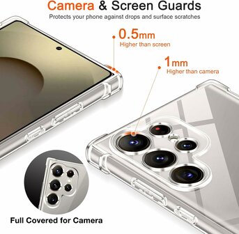 Samsung Galaxy S25 Ultra - Transparant - Cam Anti Shock