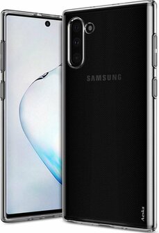 Samsung Note 10 - Siliconen Back Cover - Transparant