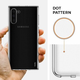 Samsung Note 10 - Siliconen Back Cover - Transparant