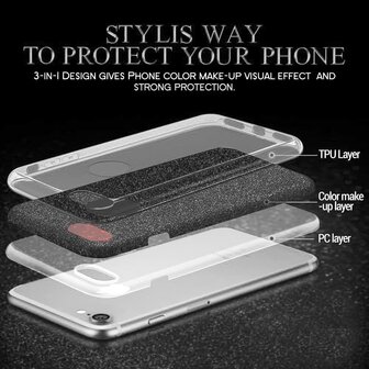 Samsung A25 - Glitter Back Cover - Zwart