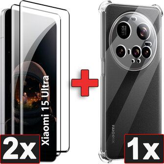 Xiaomi 15 Ultra - Anti Shock &amp;amp; 2x Glas - Transparant