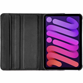 iPad Mini 2024 - Tablet Book Cover - Zwart